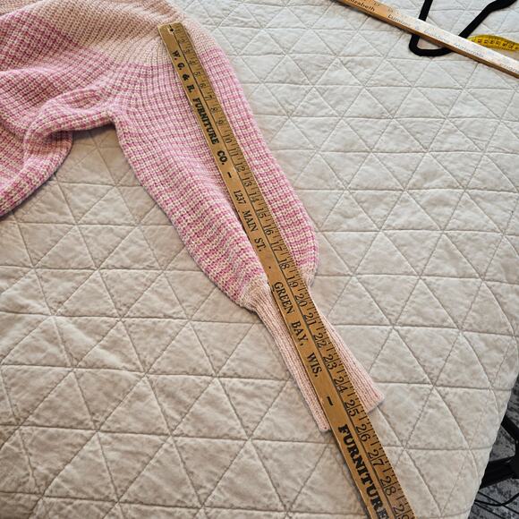 Lilly Pulitzer Finney Sweater Womens M Peony Pink Sparkle Stripe Festive Preppy - Picture 8 of 12